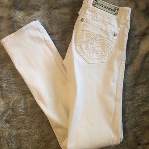 Rock Revival Heather straight jeans, 28, white